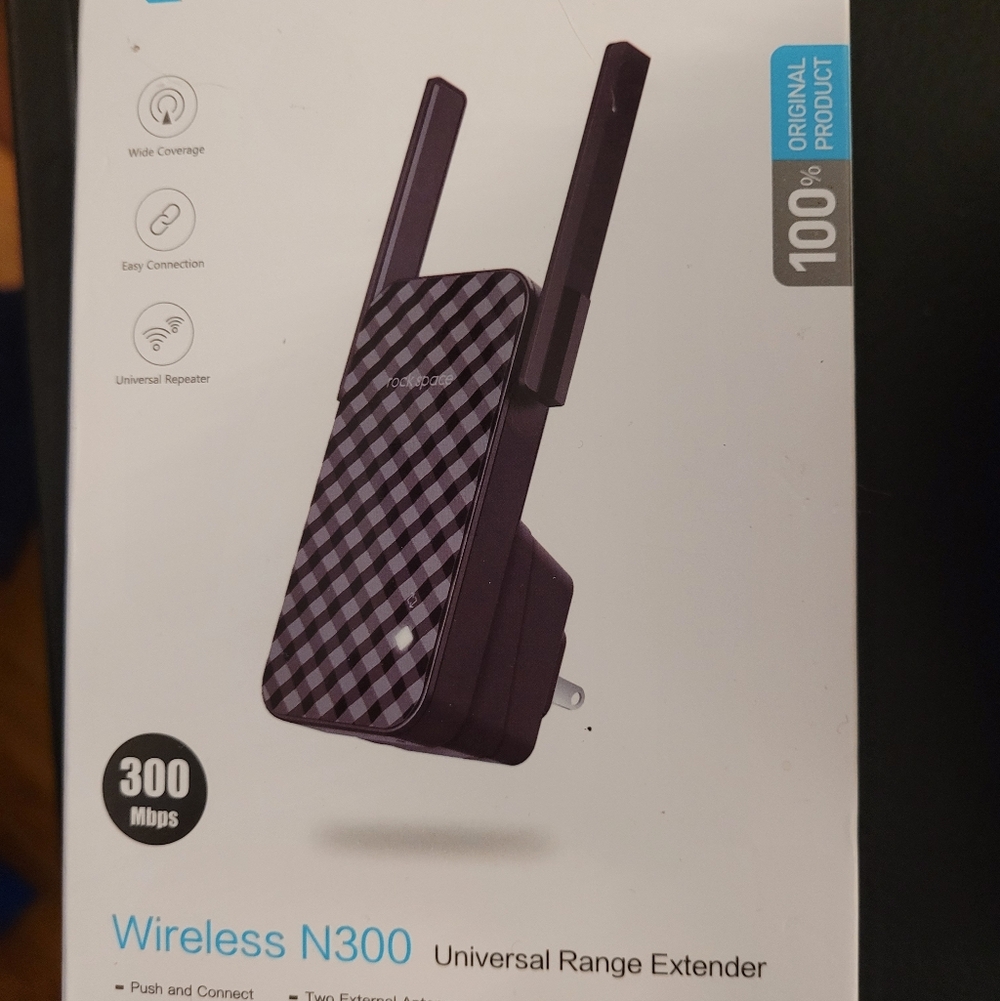 Black Wireless Range Extender